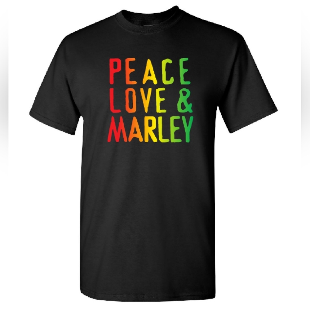 Peace, Love & Marley Adult Tee Shirts